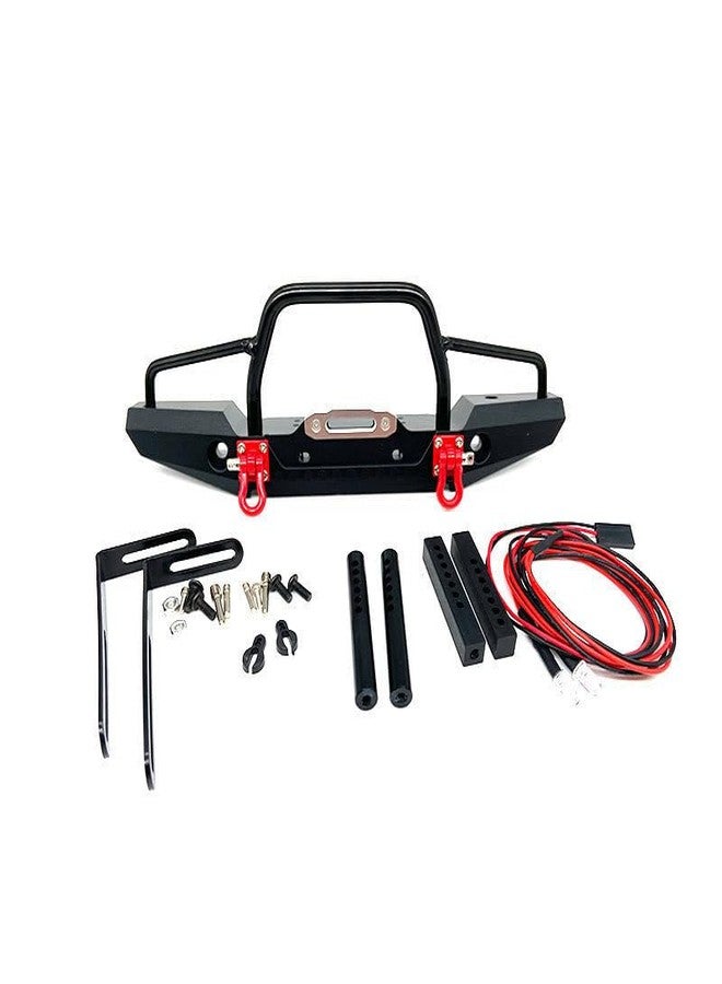 YSKMLOLP RC car Metal Front/Rear Anti-Collision Bumper for 1/10 Crawler Car TRX-4 Axial SCX10ii 90046 With Light - Image 4